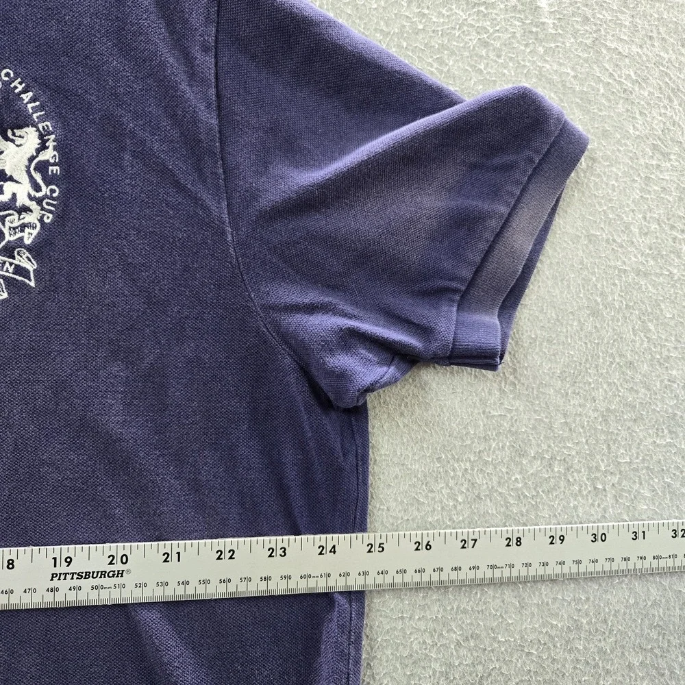 Polo Ralph Lauren Men Polo XL Purple Embroidered Crest Logo READ